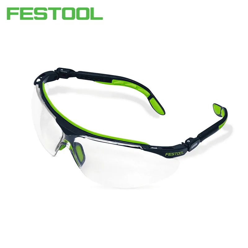 FESTOOL 500119 Original UVEX Safety Glasses Duo-Component TechnologyWork Comfort lens External Anti Scratch Inside Anti Fog