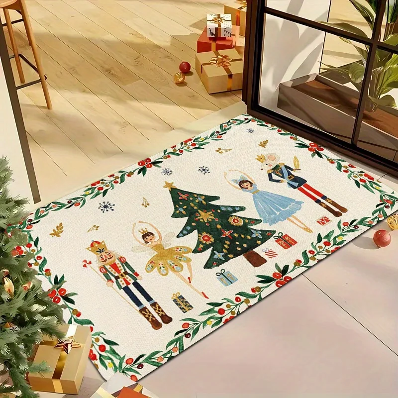 VIKAMA عيد الميلاد الزنجبيل رجل السجاد داخلي وخارجي مدخل ممسحة غرفة المعيشة غرفة نوم السجاد الزخرفية #3