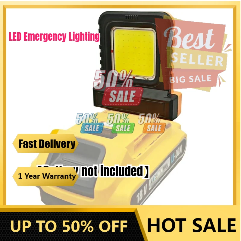 

【Fast Delivery】New LED Work Light, Power Tool, 21V Lithium Battery, LED Emergency Lighting, Ultra Long Endurance Floodlighting