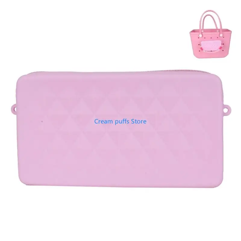 50LE Stylish Matte Finish Silicone Utility Bag Convenient Bag Insert