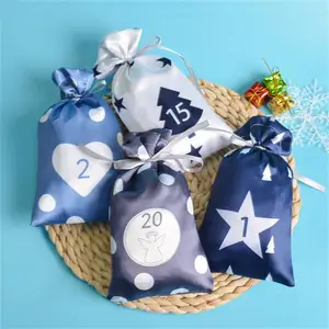 Christmas Advent Calendar Gift Bags, Diy Paper Stickers, Wooden Ornament, Christmas Decoration, 24PCs, 2022 12 Main Sales Wood Calendar - №5