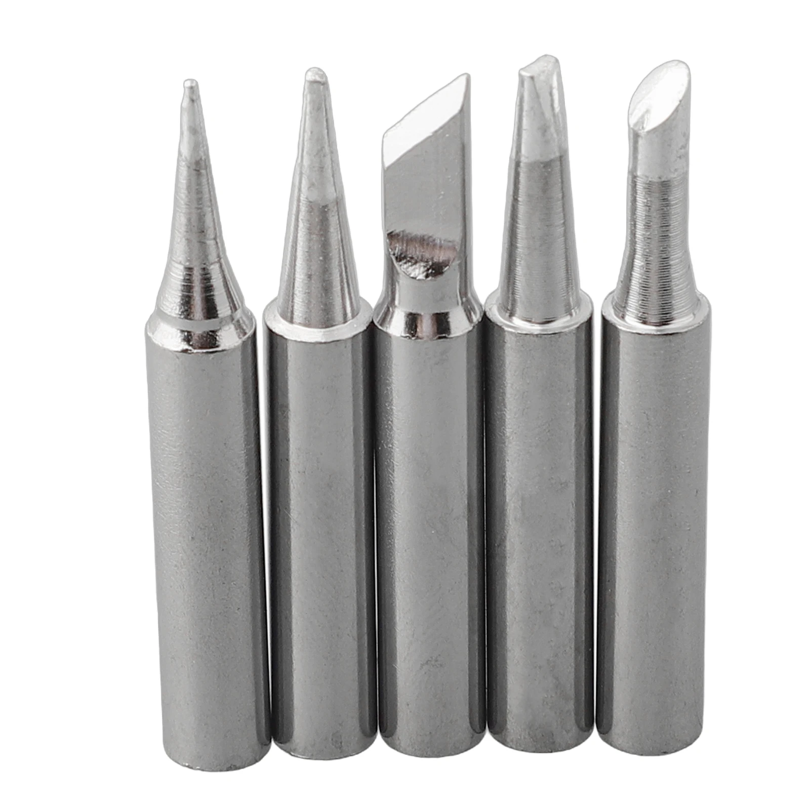 5pcs Copper Soldering Iron Tip 936 Soldering Iron Tip Welding Head Household DIY Soldering Tools Replacement Parts