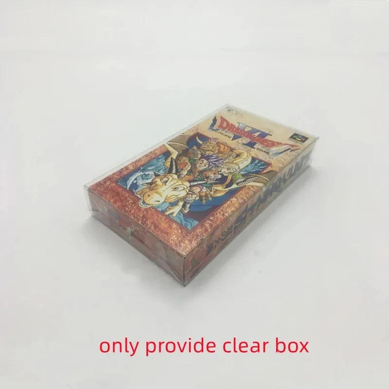 200pcs Transparent Display PET plastic box For S-F-C Japan game Protection storage cover