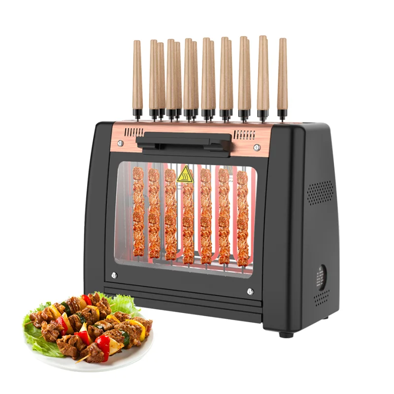 Electric Grill Household Smokeless Barbecue Machine Full-Automatic Rotary Korean-style Kebab Machine Indoor Barbecue Grill