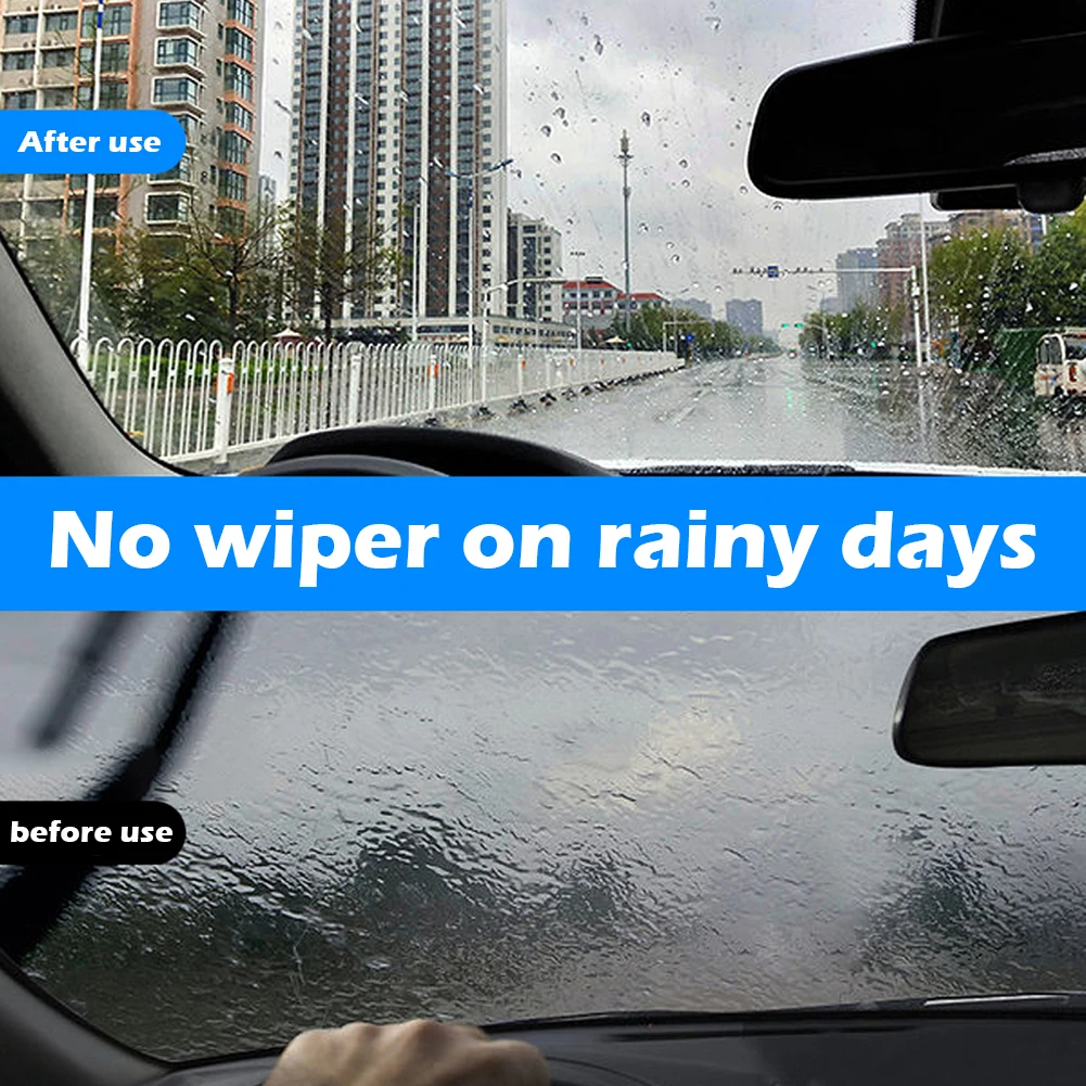 50/100ML Windshield Coating Agent Waterproof Rainproof Car Hydrophobic Coating Agent Side Mirror Window Glass Oil Remover