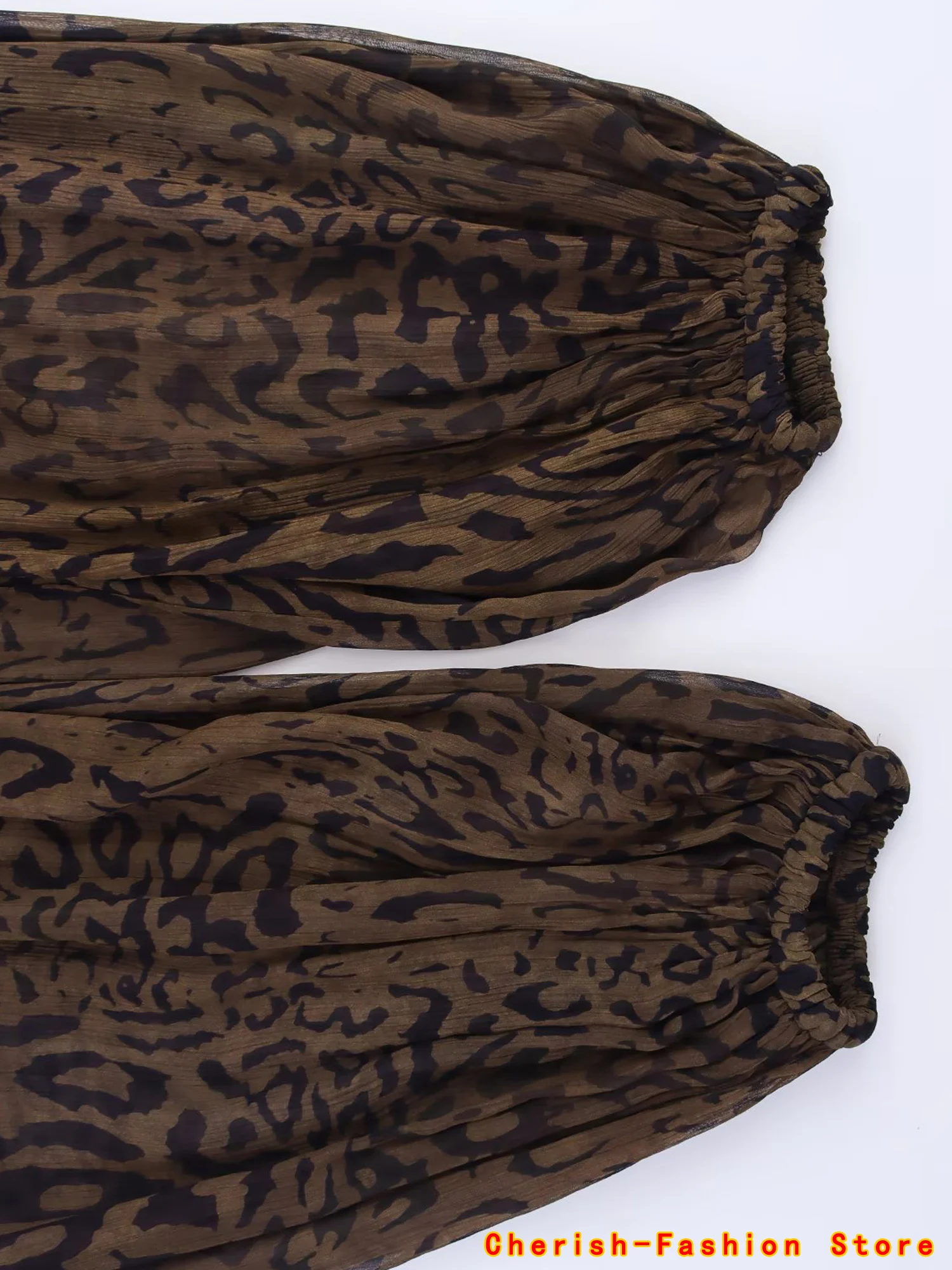 Vintage Luipaard Broek Oversize Nieuwe Y2k Vrouwen Casual Losse Wijde Pijpen Broek Retro Tiener Rechte Broek Hiphop Streetwear Merk