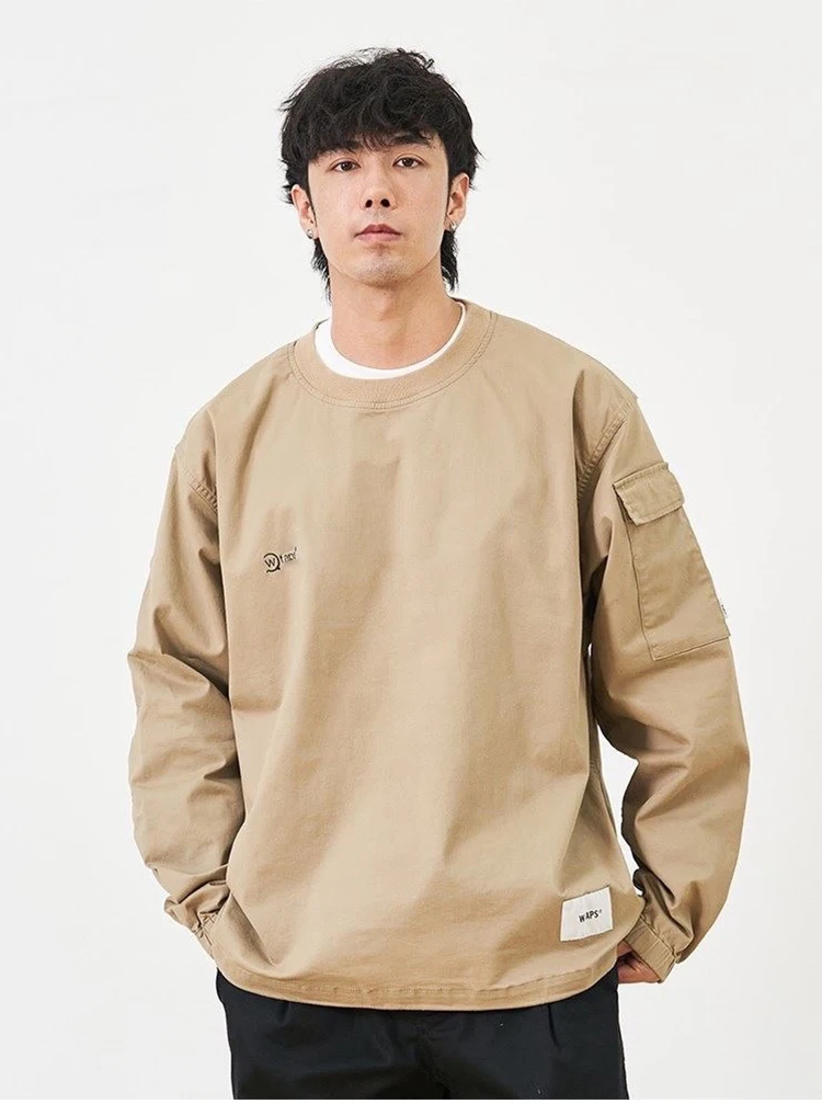 

2023 WTAPS Japanese embroidered long-sleeved T-shirt loose casual shirt TX893