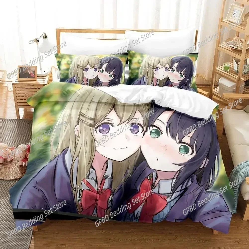 

Adachi and Shimamura Comfortable Duvet Quilt Cover Pillowcase Bedding Set Children Bedroom Decoration Home Textile