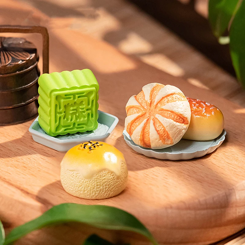 Micro-Landscape Simulation Food Play Mung Bean Cake Jujube Cake Shortbread Resin Crafts Diy Decoration Ornaments