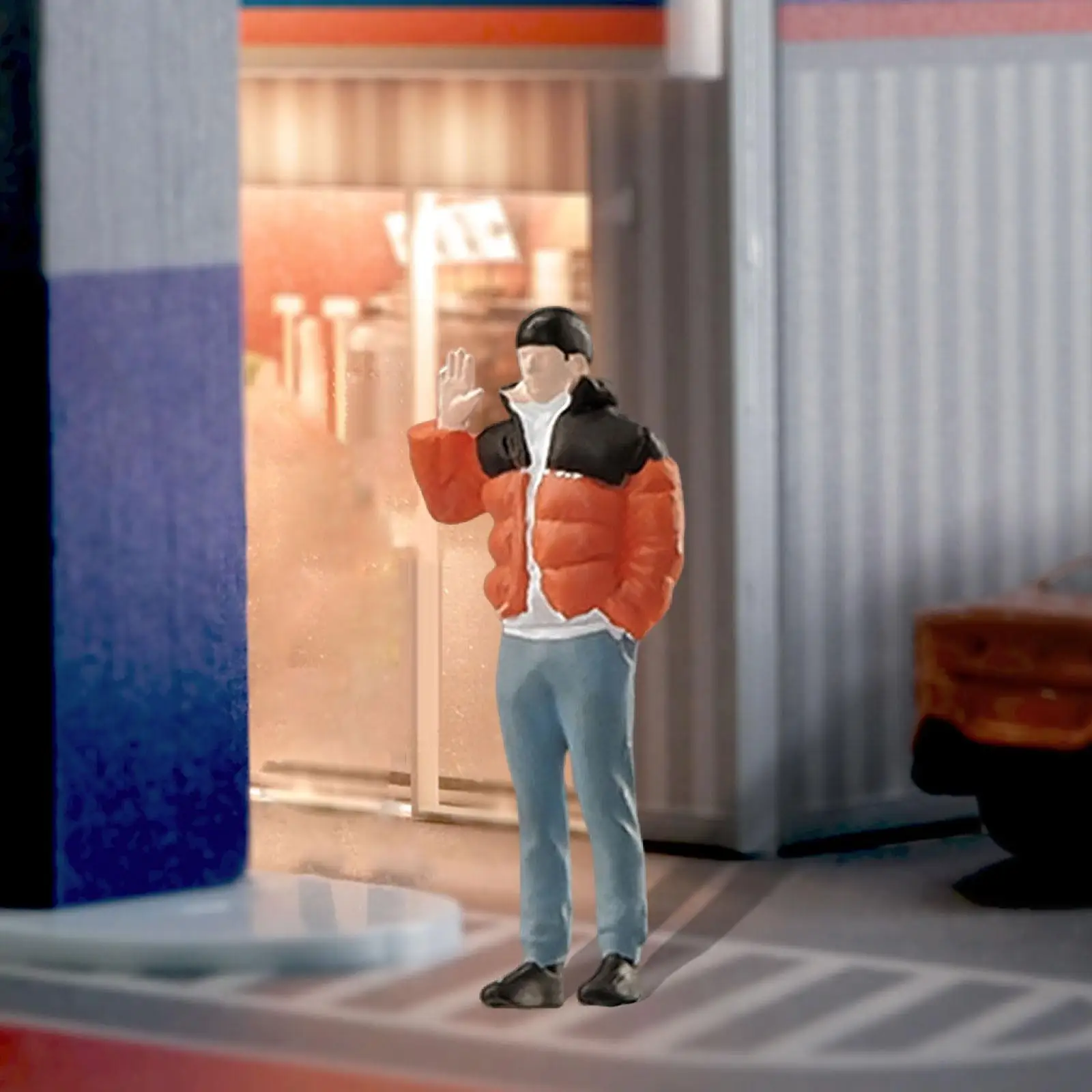 1/64 Miniature People Figurine Tiny People Model Trendy Miniature Scene Decor for Miniature Scene Layout Ornament Accessories