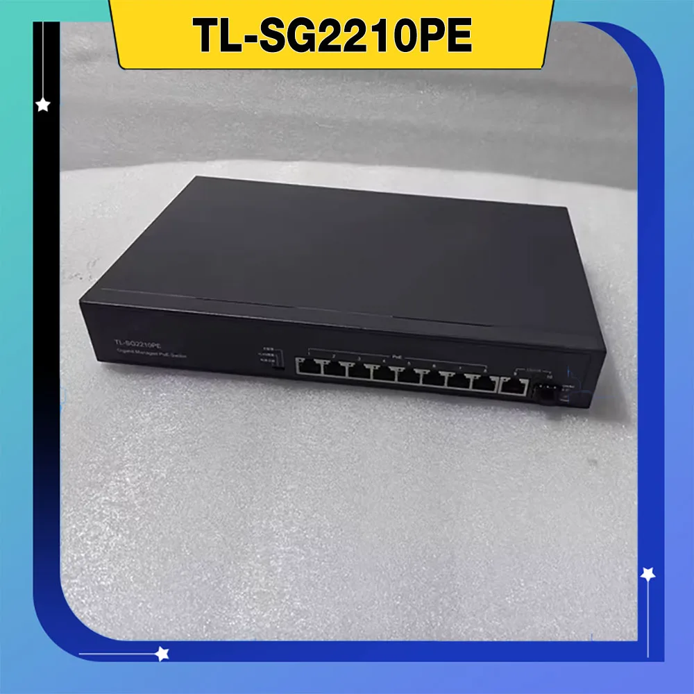 

TL-SG2210PE Полный гигабитный коммутатор облачного управления PoE для сетевого управления Источник питания высокой мощности