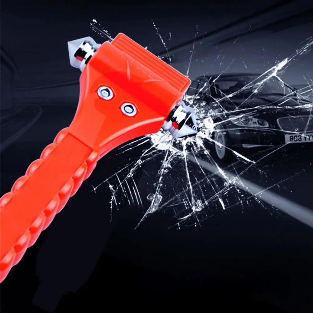 

New Escape Tool Car Survival Safety Hammer Emergency Multifunction Car Window Breaker 2-in-1 Glass Punch