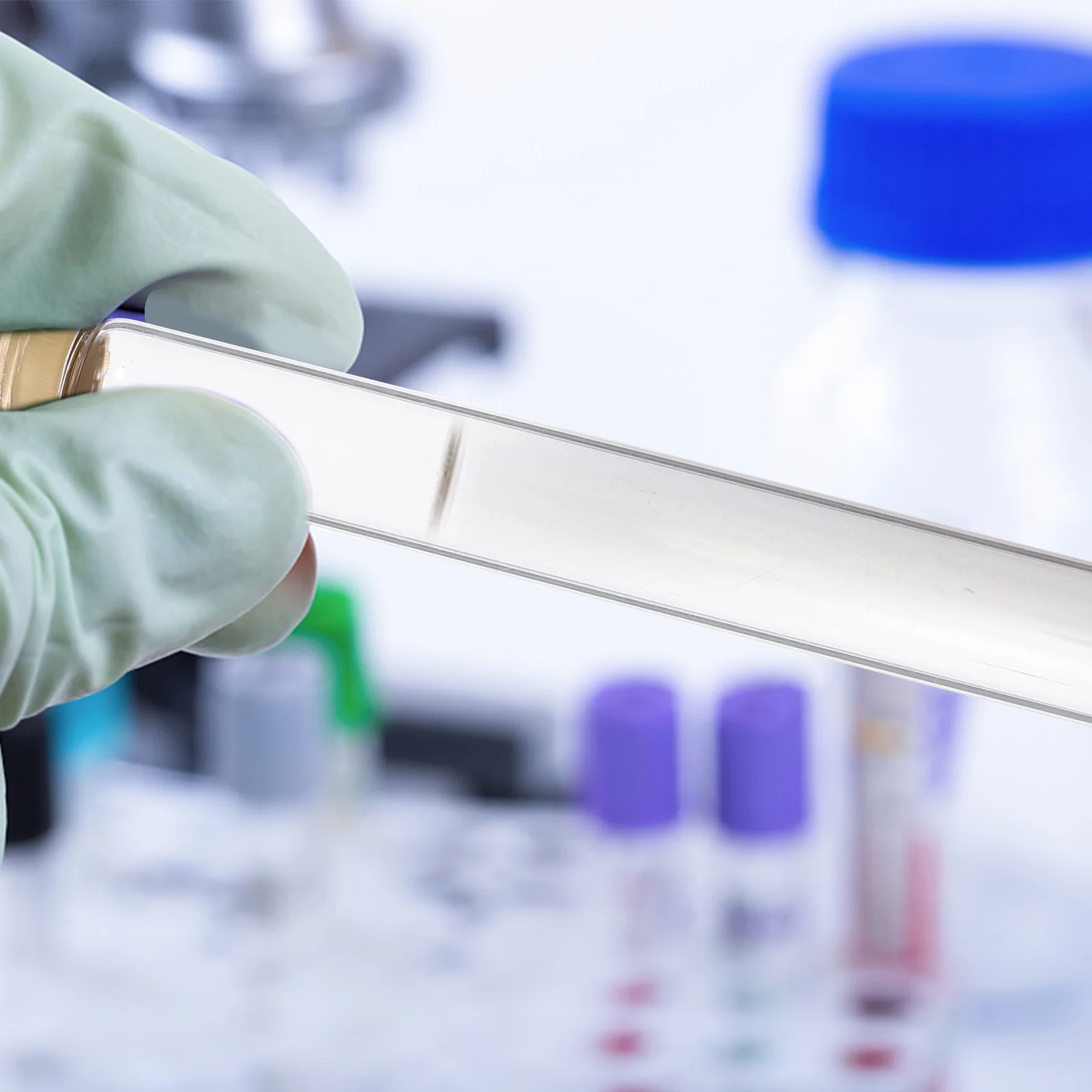 5Pcs Spiral Screw Cap Sample Tubes High-Grade Glass Testing Tubes for Medical Blood Sample Collection Sampling Tube