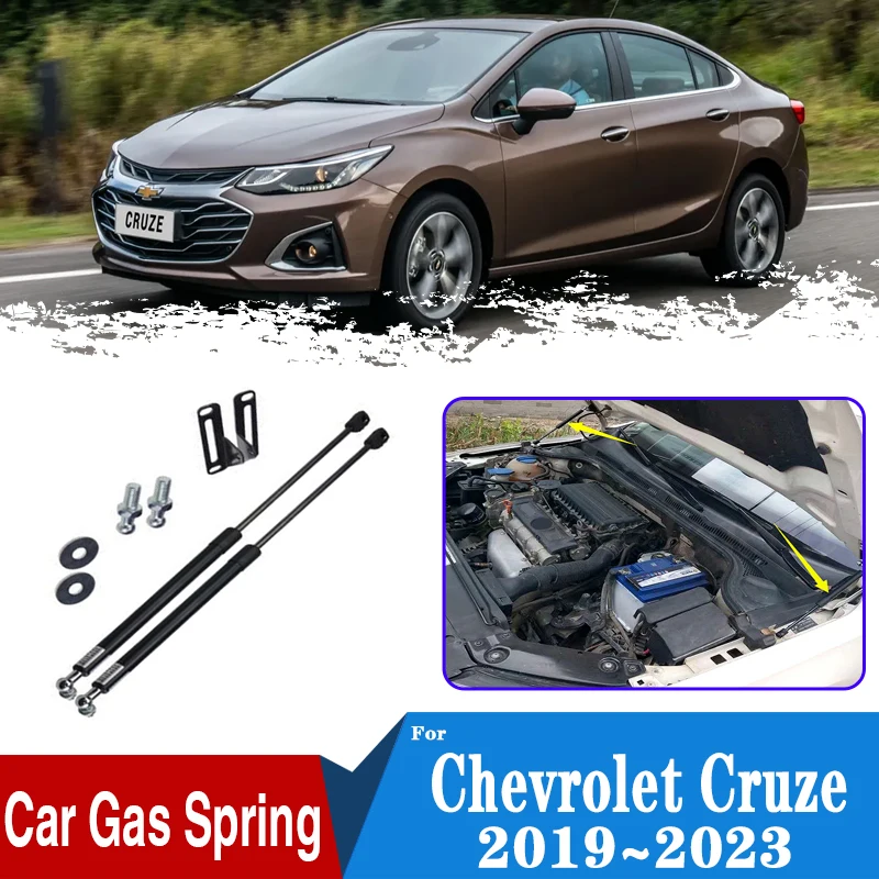 

For Chevrolet Cruze Front Hood Covers Hydraulic Rod 2019~2022 2020 2023 Car Shock Bar Supporting Strut Spring Car Accessories