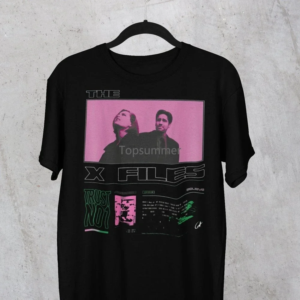 

The X Files Scully And Mulder Case File Poster Unisex T Shirt Trust No1 Trust No One Tee Mulder And Scully