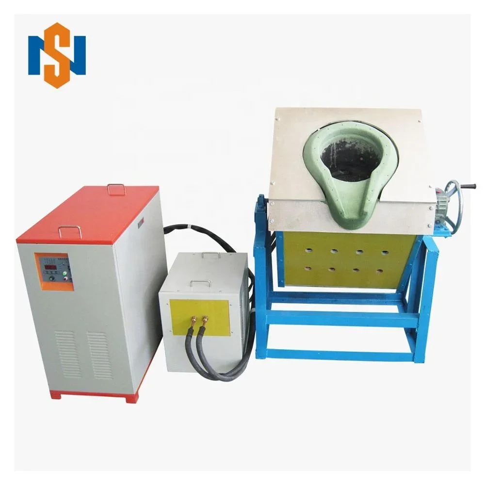 10kg 20kg 50kg 100kg 150kg 200kg Small Induction Melting Furnace For Copper/Aluminum/Steel/Iron