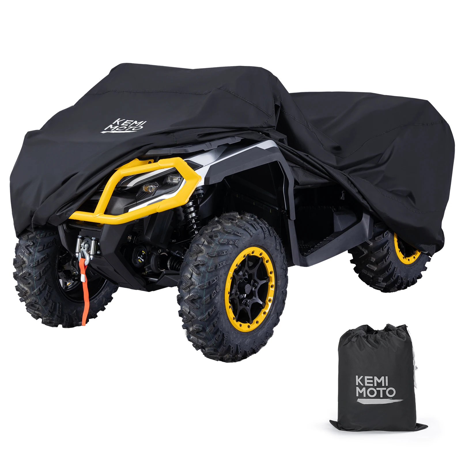 KEMIMOTO ATV 90x43x46 Inch Cover Four Wheeler Waterproof Cover Compatible with Polaris Sportsman 450 570 for Can-Am for Kawasaki