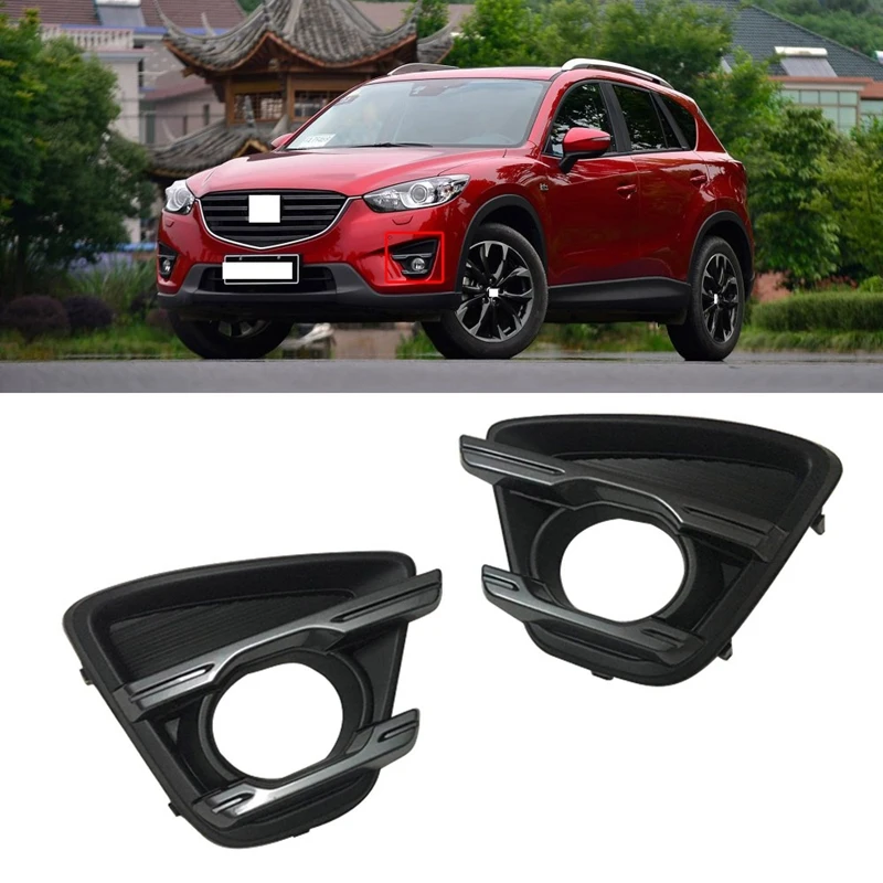 For Mazda CX-5 CX5 2015 2016 2017 Fog Light Lens Cover Front Bumper Fog Lamp Fame Decoration Car Stying