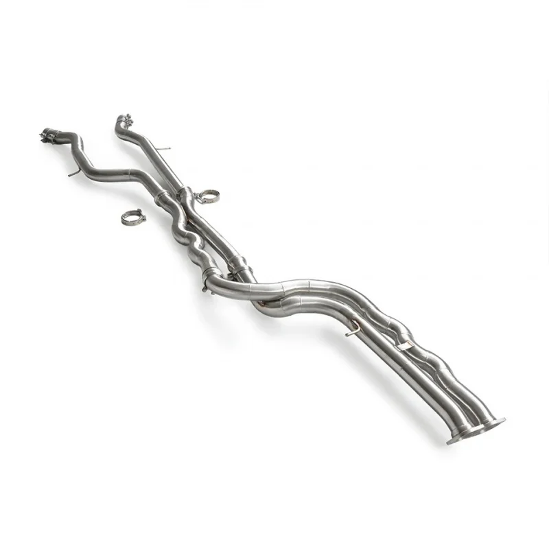 Equal length Band Resonators Exhaust Middle Pipe for BMW M3 M4 F80 F82 F83 Stainless Steel car sports exhaust Racing Enhancement