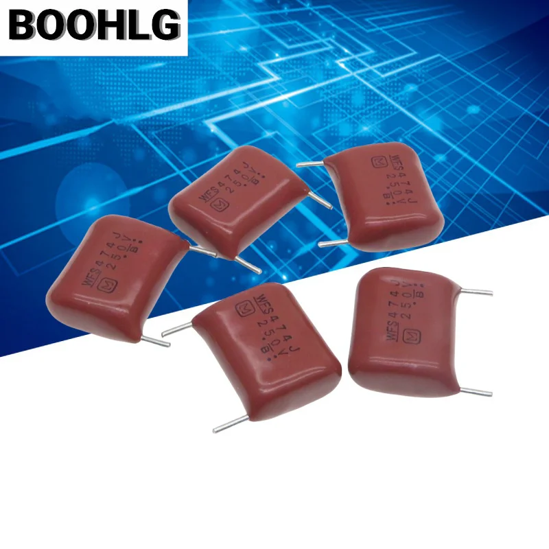 

50PCS CBB capacitance 250V474 250V 474J P15mm panasonic