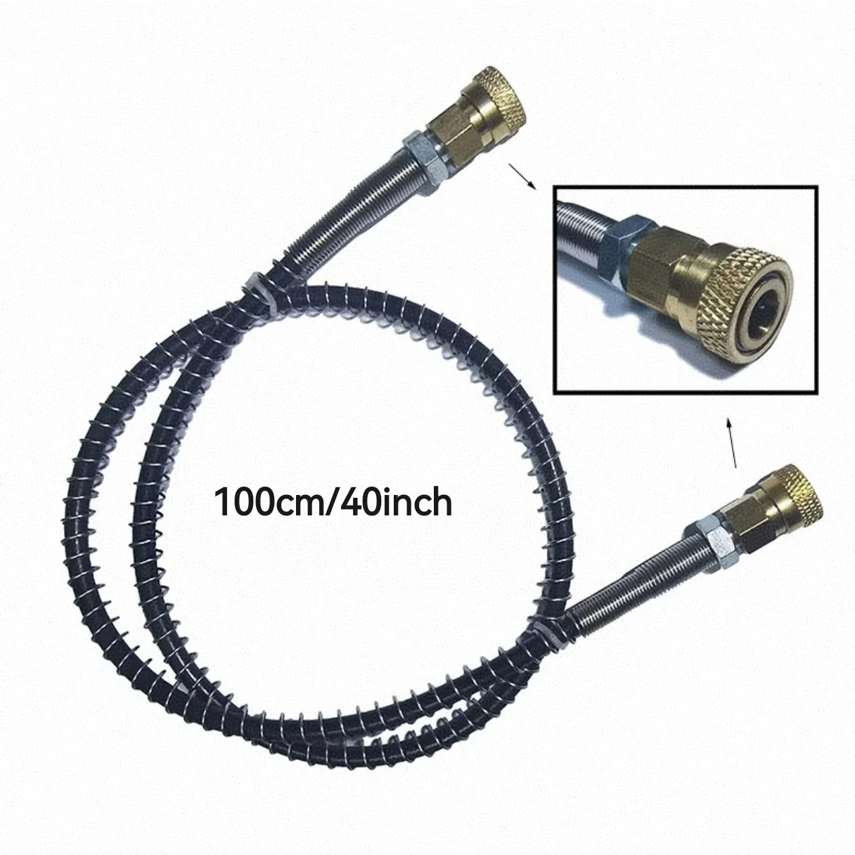 ارتفاع ضغط مضخة ماكرولاين عن بعد خرطوم خط HPA M10 * 1 الهوائية إعادة تعبئة الهواء النايلون الملحقات