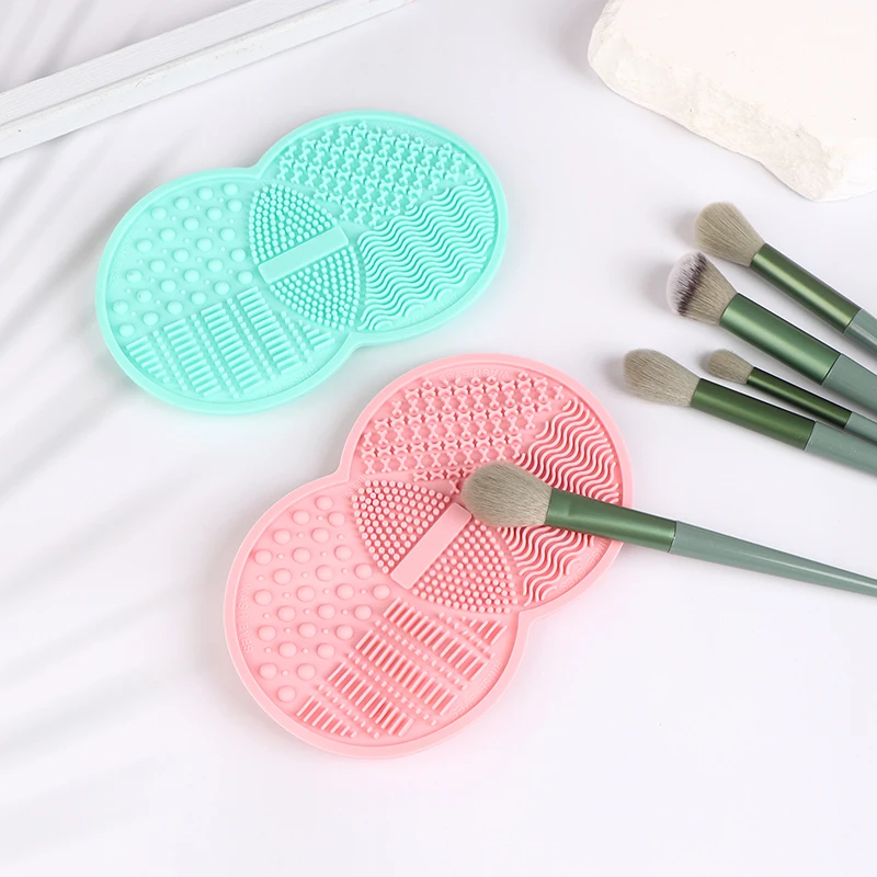 Silicone Makeup Brush Cleaning Pad Foundation Makeup Brush Scrub Board Mat Makeup Cleaning Brush Makeup Tools Scrub Board