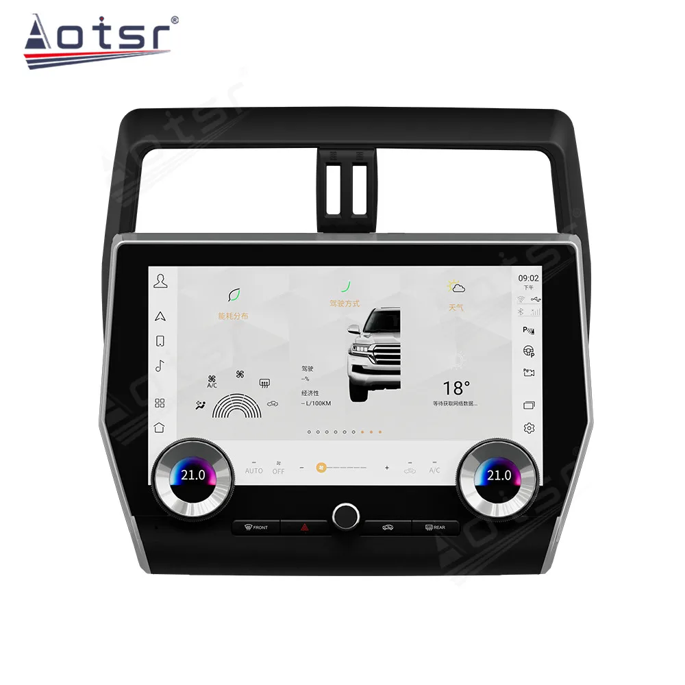 11.6'' Qualcomm 8 core For Toyota Land Cruiser Prado 2018-2021 Car Radio Multimedia Android 11 Auto GPS Navigation Carplay Head