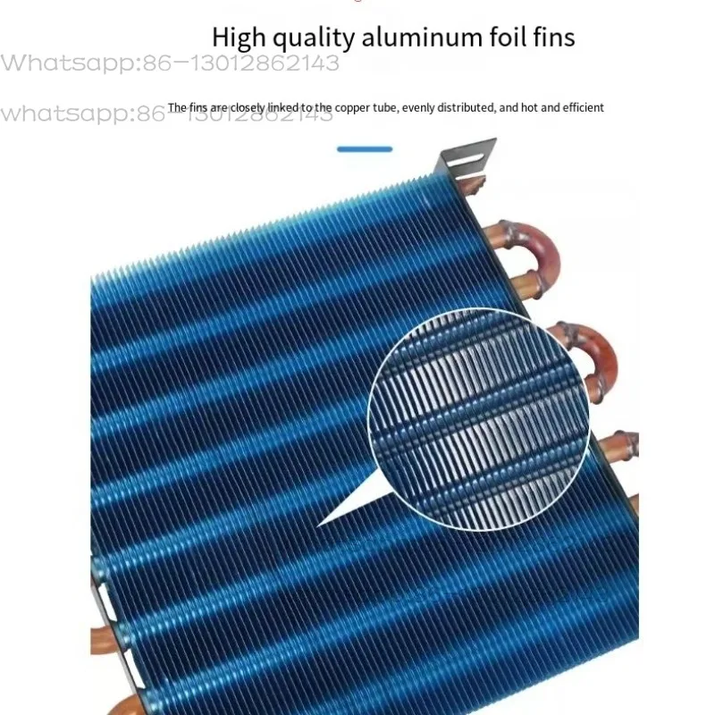 Mini condenser small industrial refrigerator freezer cooling water-cooled copper tube coil radiator