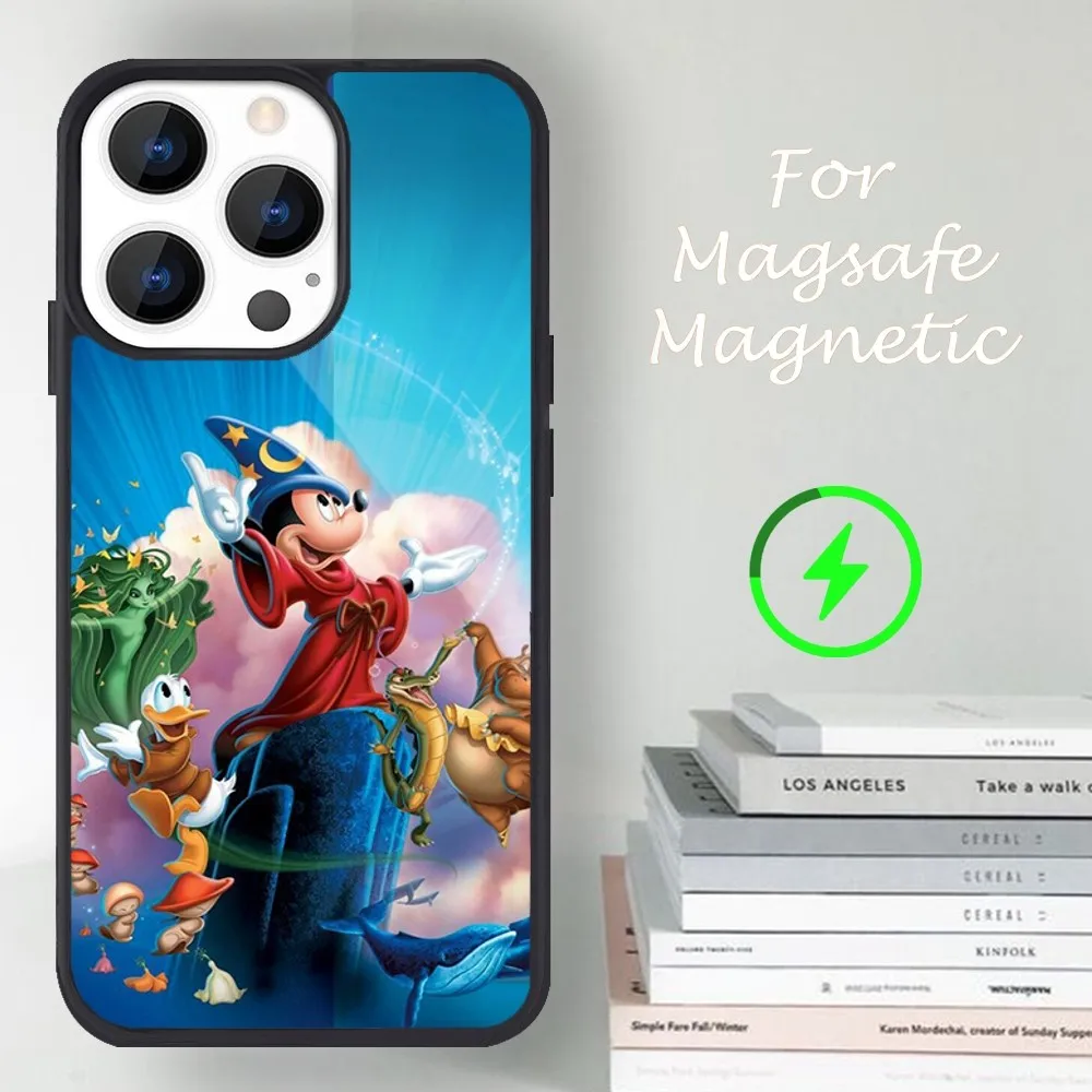 MINISO Disney F-Fantasia 2000 Phone Case For iPhone 14 13 12 11 15 Pro Max Magsafe Magnetic