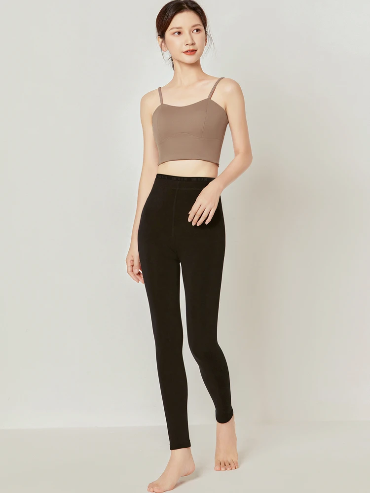 HOLF Harf Explosive Bla Pantalones Doble Fce Diseño Interior Pantalones Largos Casuales Mediados de Cintura Levantamiento de Cadera Funcionales