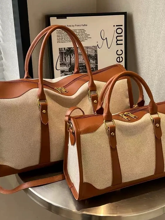 レディースショートトリップトラベルバッグ大容量荷物ハンドバッグポータブルファッショナブルな通勤バッグソフトハンドル韓国スタイル
