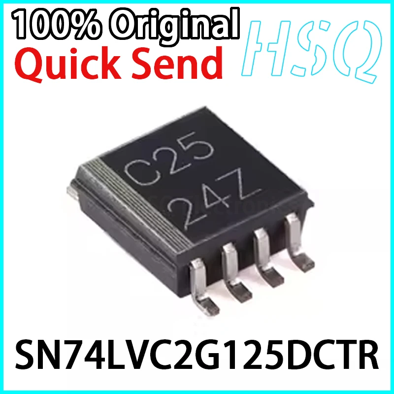 

5PCS Original SN74LVC2G125DCTR Screen Printed C25 SSOP8 Dual Bus Buffer Gate Chip