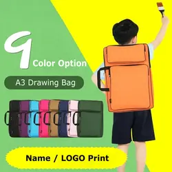 Multi Colors A3 Drawing Board Bag Backpack A3 Art Bag For Drawing Art Supply Storage Kids Drawing Bag Art Portfolio Case