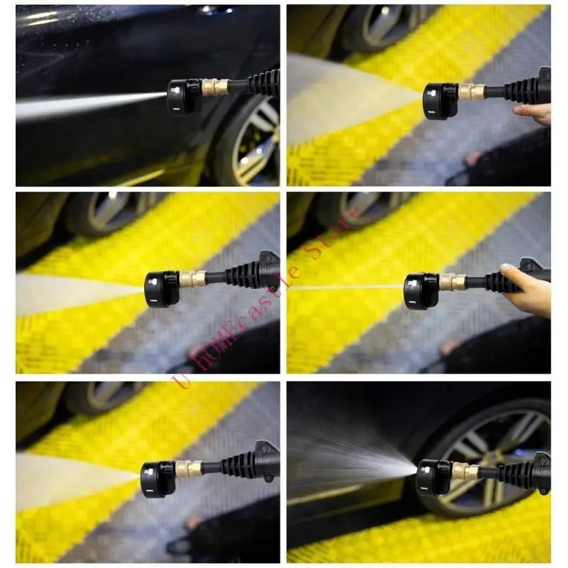 63HF Universal Wash Car Pressure Washer Nozzle Multi-Functional Garden Accessories Adjustable Washer Jet Car Cleaning