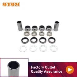 OTOM Motorcycle Swing Arm Repair Kit Rear Swingarm Bearing Oil Seal Shaft Bushing Liner Tube Rebuild For KTM HUSQVARNA HUSABERG