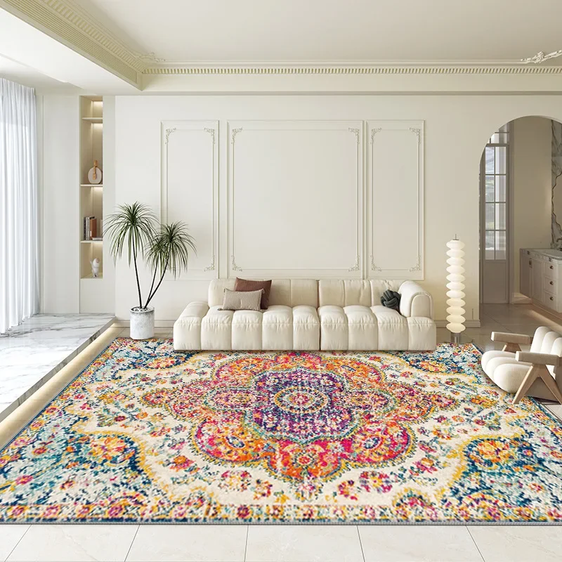 

VIKAMA Bohemian Living Room Carpet, Living Room and Bedroom Sofa, Coffee Table Mat, Hotel and Homestay Decoration Floor Mat