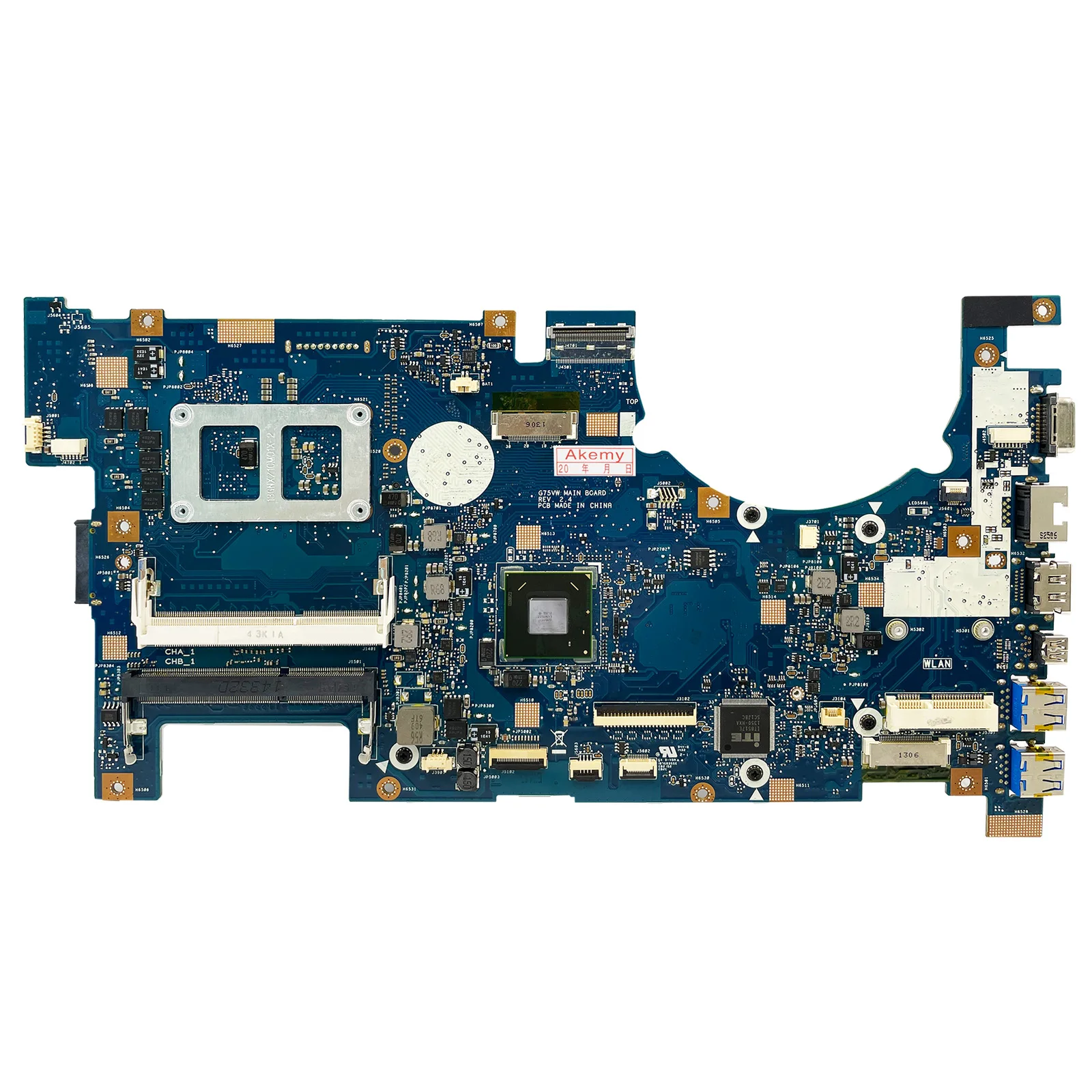 AKEMY Para ASUS G75V G75VW G75VX Laptop Motherboard suporte 2D ou 3D LCD 4 slot de memória ddr3 Totalmente Testado