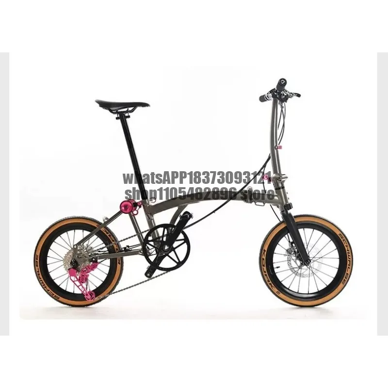 16-Inch 349 aluminum alloy triple-fold bicycle disc brake, external 7-speed commute
