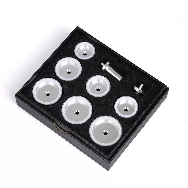W3587 Assortment of 40mm 38mm 36mm 34mm 31mm 30mm 27mm Outer Diameter Aluminum Die Set for Watch Case Back Closer Cover Presser