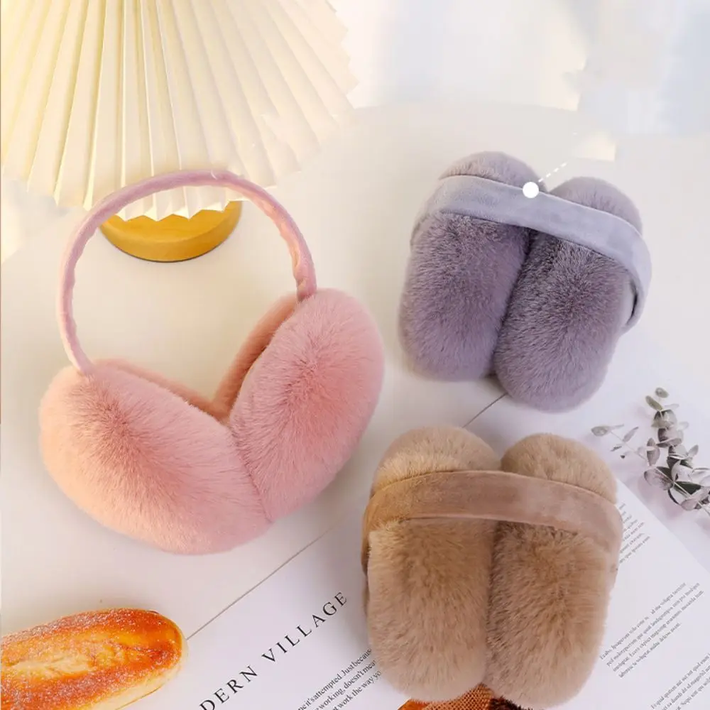 Ear Cap Plush Earmuffs Comfortable Folding Windproof Foldable Earmuffs Ear Warmers Thicken Winter Ear Cover Winter