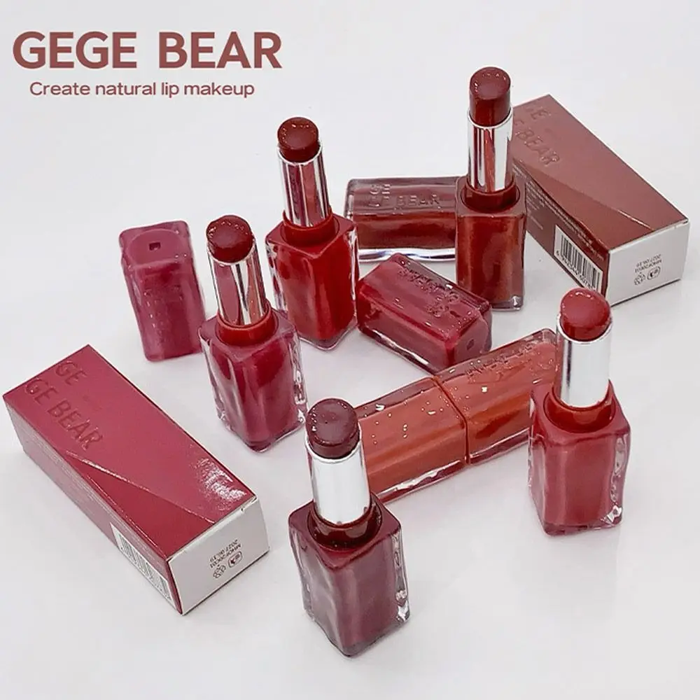 مرآة ترطيب الوجه أحمر الشفاه غير عصا كوب مقاوم للماء ملمع الشفاه الزائفة اللون الطبيعي تطوير عارية الشفاه الصقيل النساء