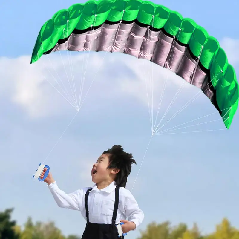 Parafoil Kite Surfvlieger Strandvlieger 2,5 m Vlieggereedschap Inbegrepen Buitensporten Plezier Opvouwbaar Parachute Grote vliegersurftraining