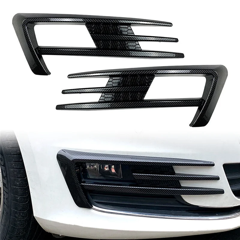 Car Tuning for Volkswagen Golf 7 2013 2014 2015 2016 Fog Light Wind Blade Decoration Front Wind Blade Piano