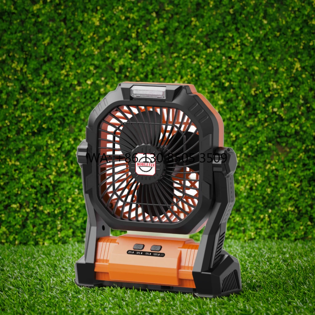 

Remote Control Rechargeable LED Light Hook Four Speeds 20000mAh Battery Low Noise Portable Camping Fan for Outdoor Use