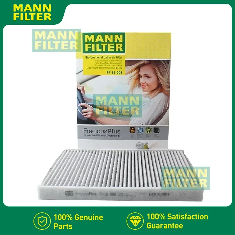 

FP32008/CUK32008 For ALFA ROMEO Giulia (952) 2.0T 200HP 280HP 2.9 V6 Bi-Turbo Stelvio (949) 77368519 MANN FILTER Cabin Filter