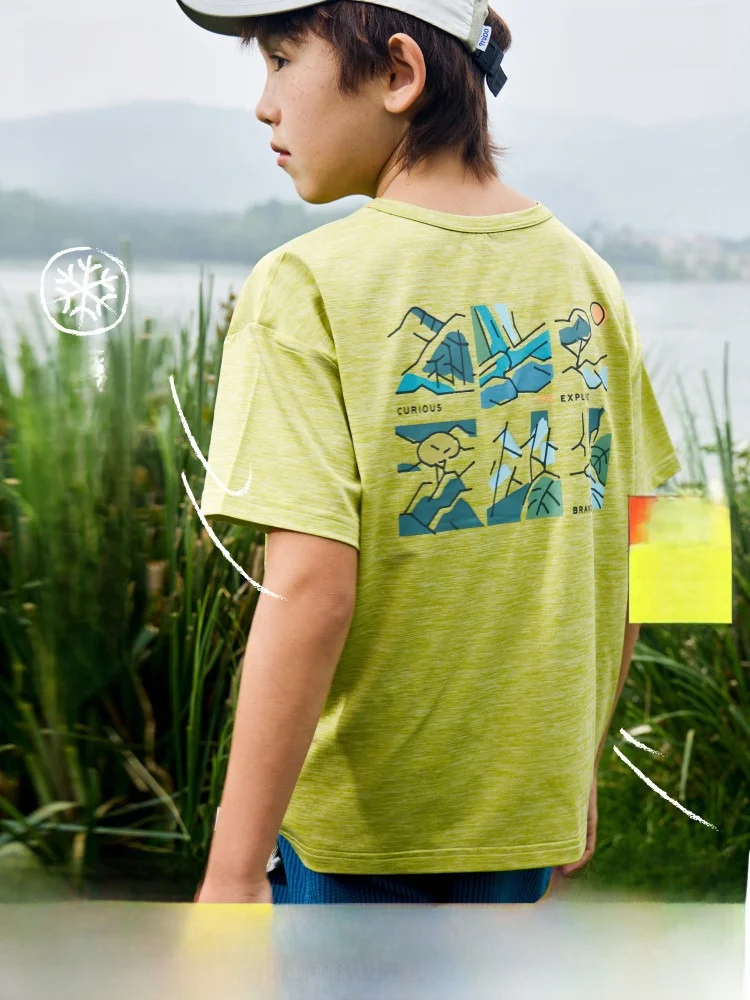 

Mipo Cool Sensation Summer Children's T-Shirt Quick Dry Lightweight Short Sleeve Outdoor Breathable Sports Top for Boys And G...