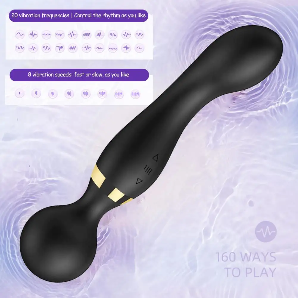 Tongkat Kuat Penggetar untuk Wanita Dildo AV Penggetar Tongkat Sihir G Spot Pemijat Mainan Seks Stimulator Klitoris AV Besar untuk Dewasa 18