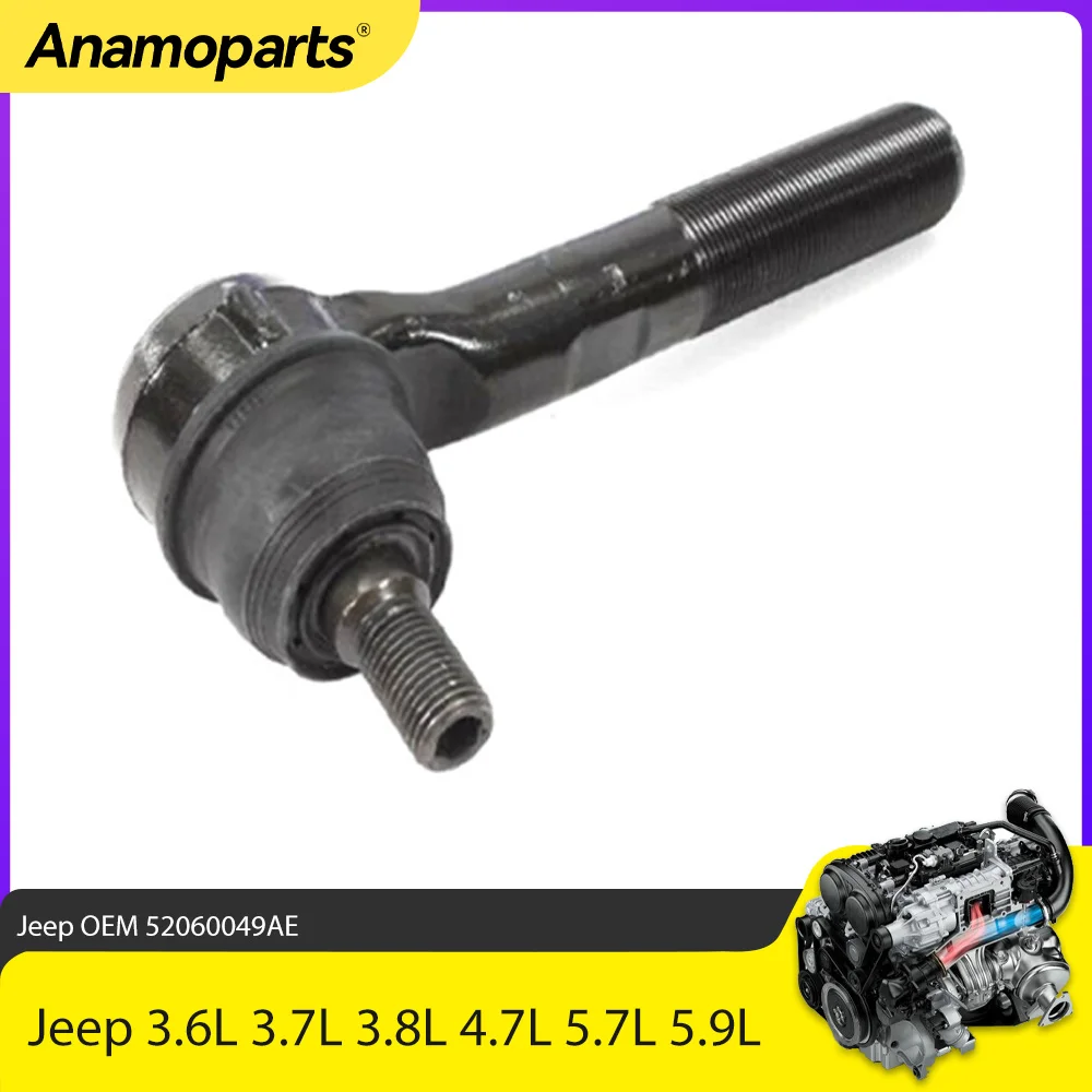 

Внешний конец рулевой тяги детали подходят для 2,8 3,6 3,8 L для Jeep Wrangler 2.8L 3.6L 3.8L V6 GAS DOHC 2003-2017 OEM 52060049AE