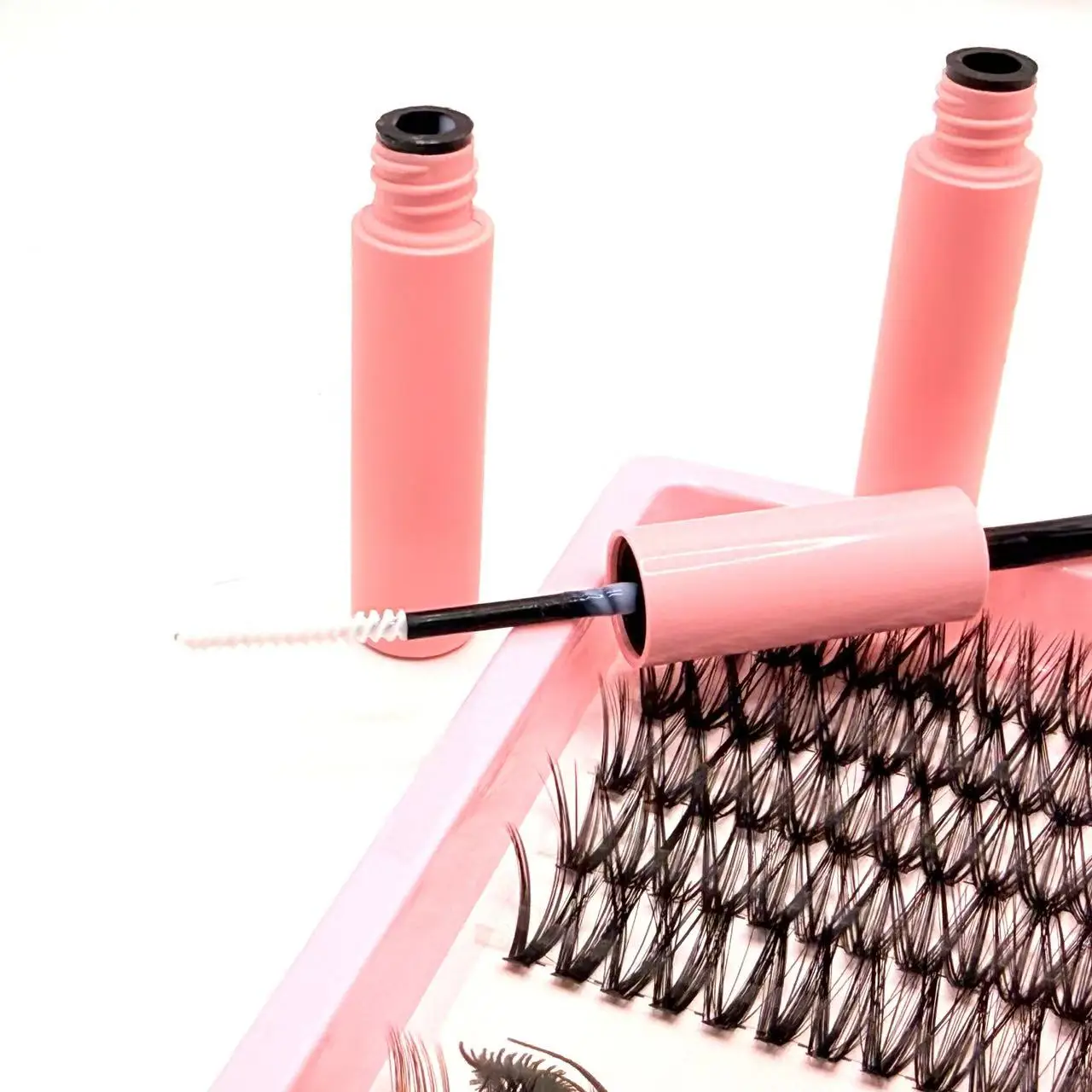 Hot Selling DIY Mix Clusters False Eyelashes Kit with Lash Bond & Seal and Tweezers for Daily Makeup Party Look