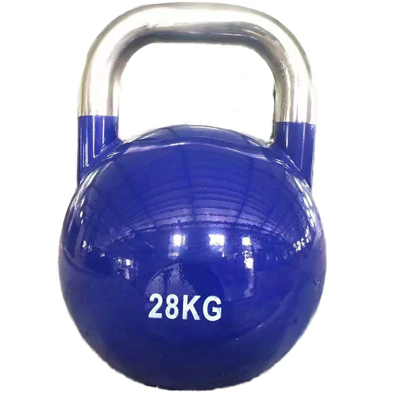 Hochwertige Gusseisen-Kettlebell für Bodybuilding, Fabrik, Übungs-Trainingsgerät aus farbigem Stahl für das Gewichtheben im Wettbewerb